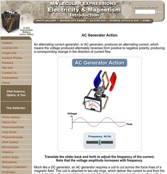 Florida State University: Molecular Expressions: Ac Generator Action Handout Florida State University: Molecular Expressions: Ac Generator Action Handout