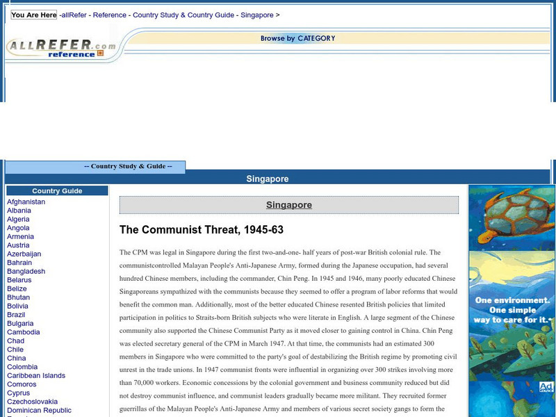 All Refer Reference: Russia: Communist Threat, 1945 63 Handout All Refer Reference: Russia: Communist Threat, 1945 63 Handout