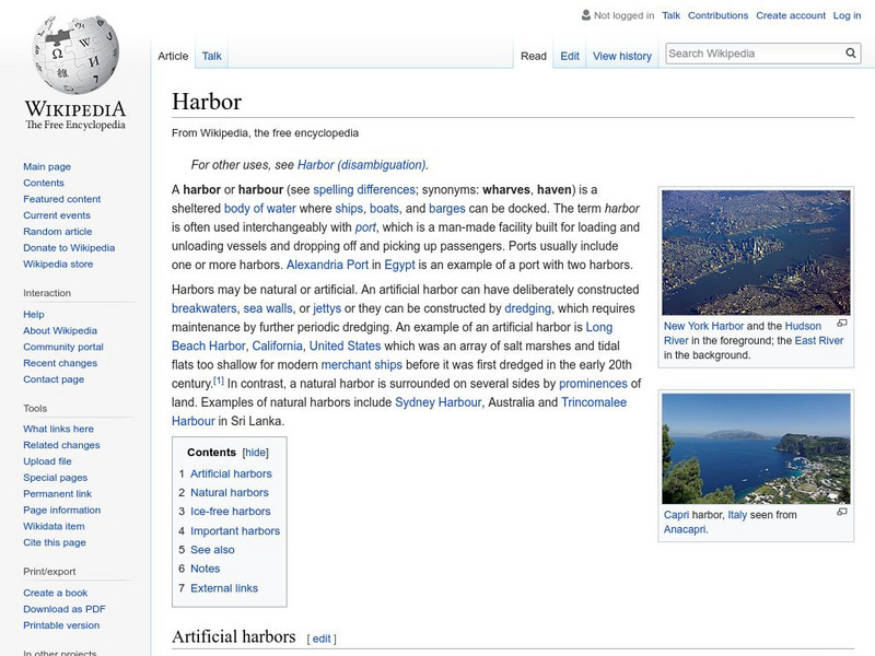 Wikipedia: Harbor Handout Wikipedia: Harbor Handout