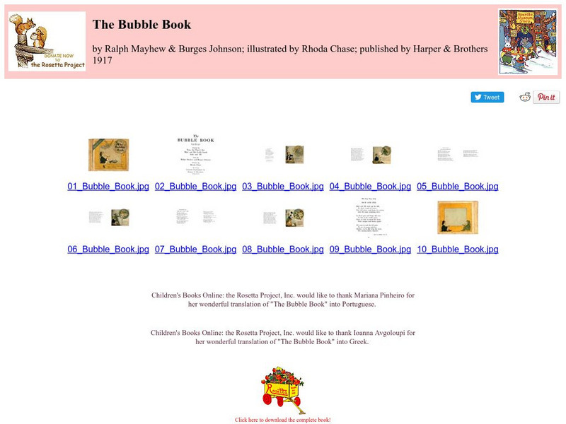 Children's Books Online: The Bubble Book eBook Children's Books Online: The Bubble Book eBook