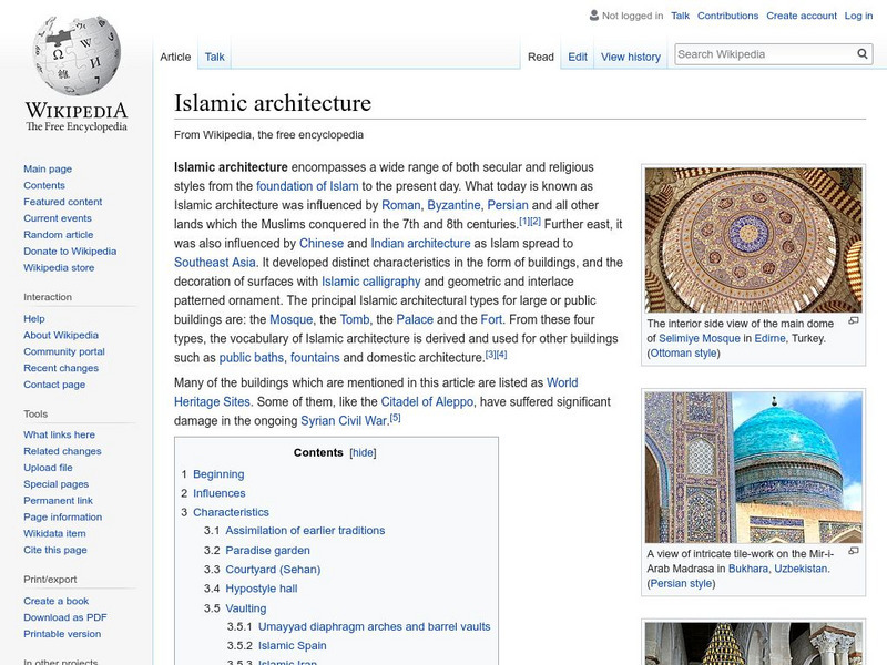 Wikipedia: Islamic Architecture Handout Wikipedia: Islamic Architecture Handout