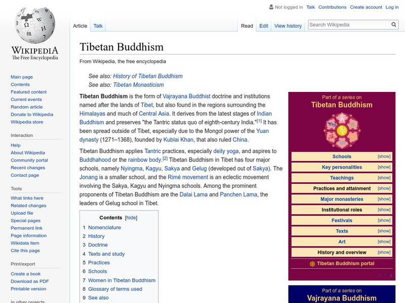 Wikipedia: Tibetan Buddhism Handout Wikipedia: Tibetan Buddhism Handout