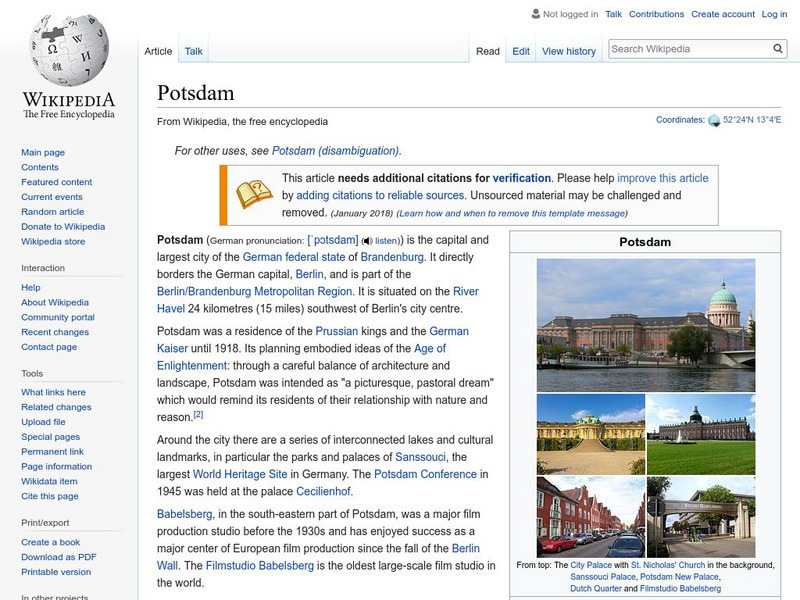 Wikipedia: Potsdam Handout Wikipedia: Potsdam Handout