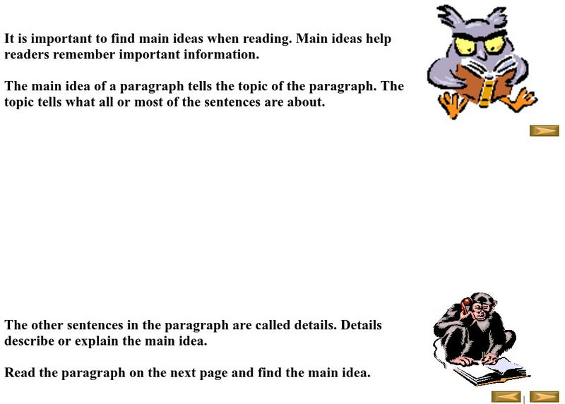 Beacon Learning Center: Web Lessons: Get the Main Idea Unit Plan Beacon Learning Center: Web Lessons: Get the Main Idea Unit Plan