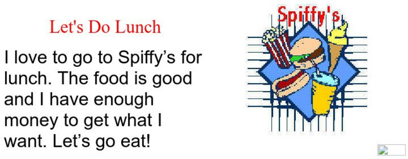 Beacon Learning Center: Let's Do Lunch Activity