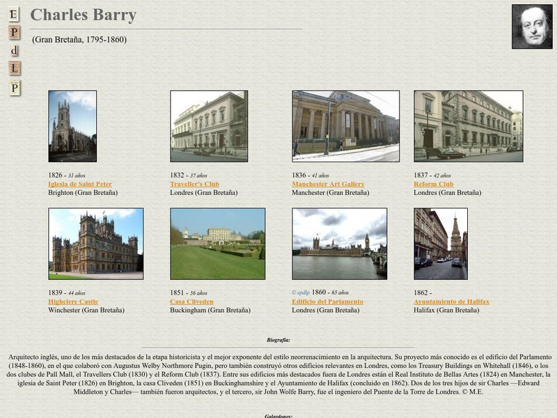 E Pd Lp: Charles Barry Handout E Pd Lp: Charles Barry Handout
