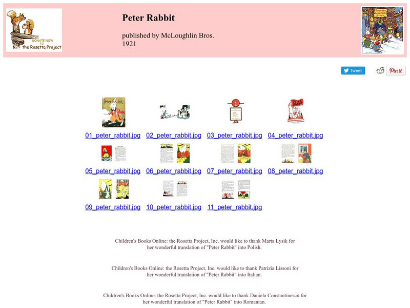 Children's Books Online: Peter Rabbit eBook Children's Books Online: Peter Rabbit eBook