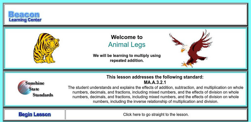 Beacon Learning Center: Animal Legs Activity Beacon Learning Center: Animal Legs Activity