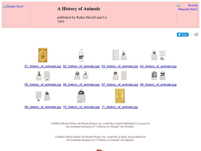 Children's Books Online: A History of Animals eBook Children's Books Online: A History of Animals eBook