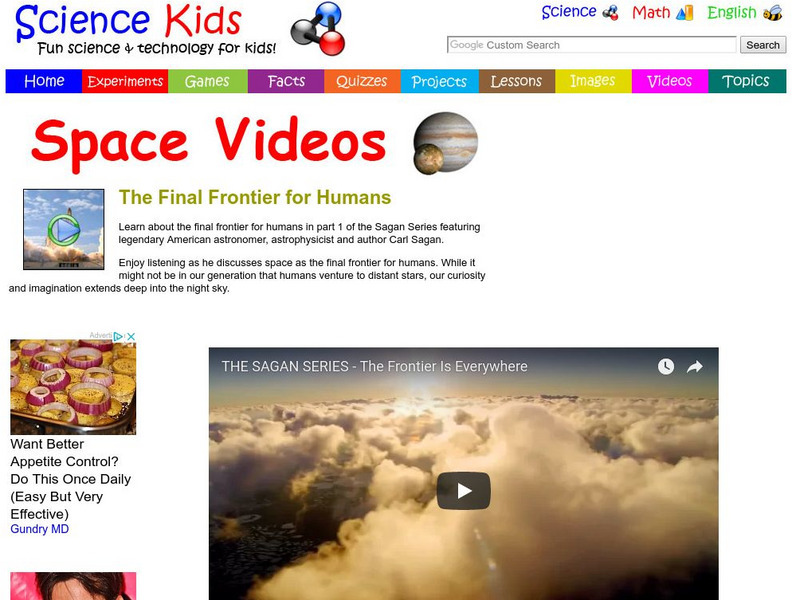 Science Kids: Space Videos: The Final Frontier for Humans Instructional Video