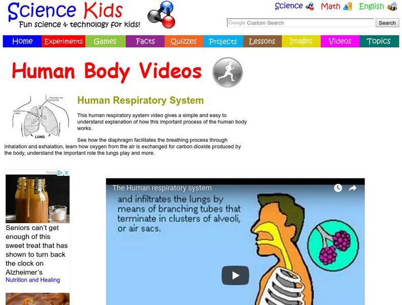 Science Kids: Human Body Videos: Human Respiratory System Instructional Video Science Kids: Human Body Videos: Human Respiratory System Instructional Video