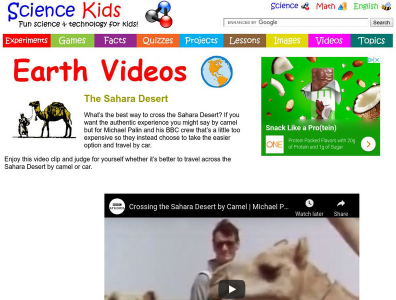 Science Kids: Earth Videos: The Sahara Desert Instructional Video