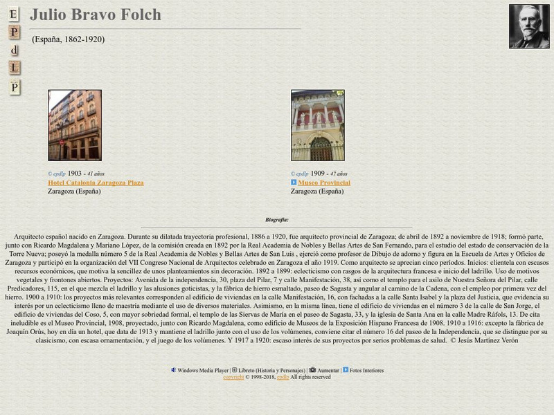 E Pd Lp: Julio Bravo Folch Handout E Pd Lp: Julio Bravo Folch Handout