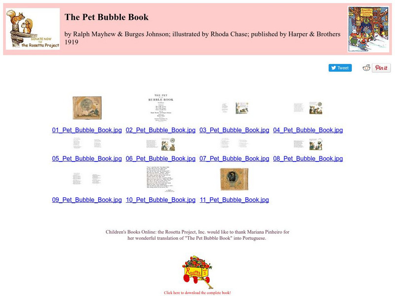 Children's Books Online: The Pet Bubble Book eBook Children's Books Online: The Pet Bubble Book eBook