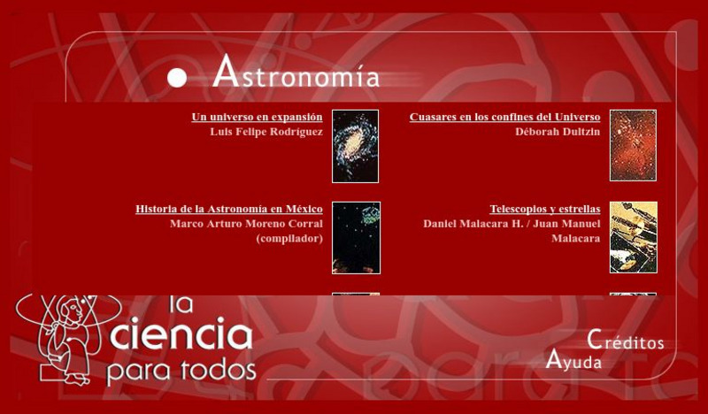 La Ciencia Para Todos: Astronomia Website La Ciencia Para Todos: Astronomia Website