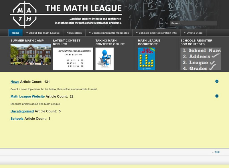 The Math League: Line Segments Handout The Math League: Line Segments Handout