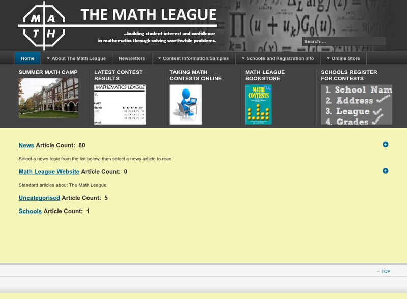 The Math League: Time Handout