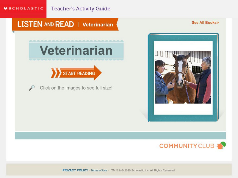 Scholastic: Listen and Read: Veterinarian eBook Scholastic: Listen and Read: Veterinarian eBook