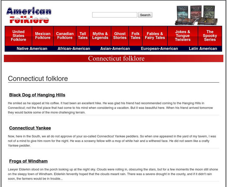 American Folklore: Connecticut Folklore Primary American Folklore: Connecticut Folklore Primary
