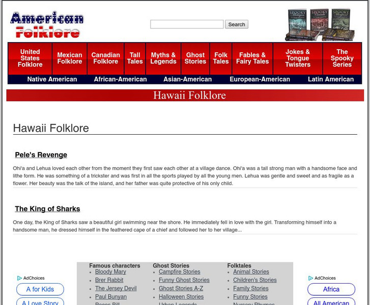 American Folklore: Hawaii Folklore Primary American Folklore: Hawaii Folklore Primary