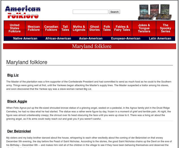 American Folklore: Maryland Folklore Primary American Folklore: Maryland Folklore Primary