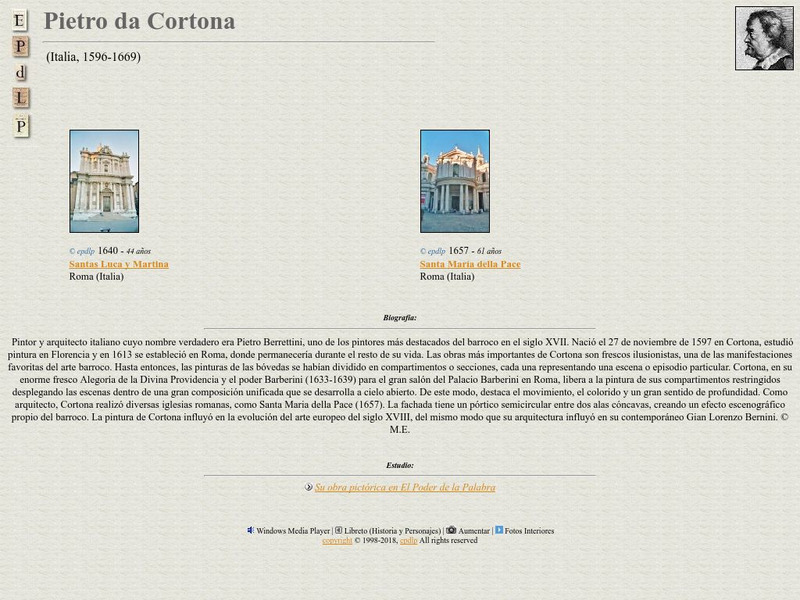 E Pd Lp: Pietro Da Cortona Activity E Pd Lp: Pietro Da Cortona Activity
