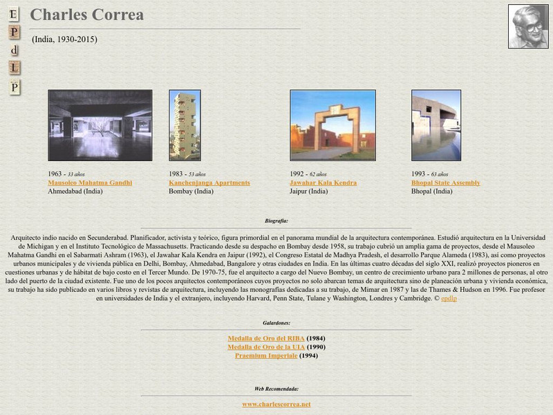 E Pd Lp: Charles Correa Activity