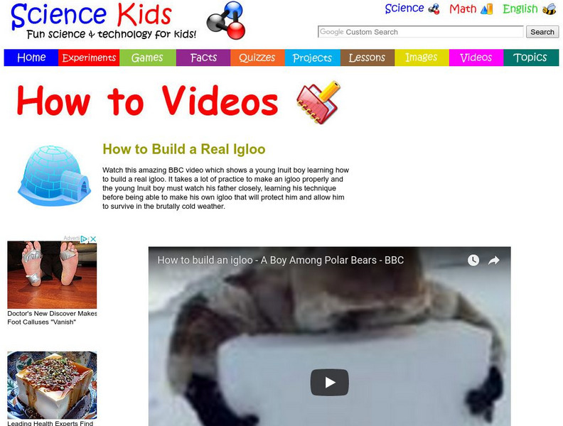 Science Kids: How to Videos: Build an Igloo Instructional Video Science Kids: How to Videos: Build an Igloo Instructional Video