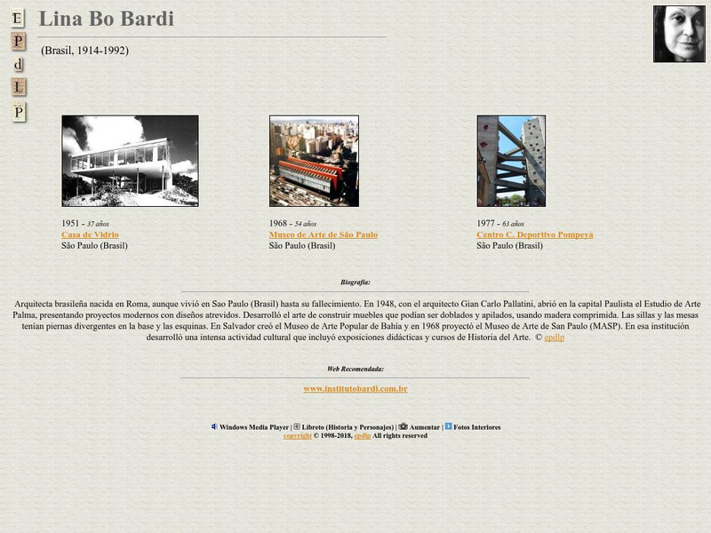 E Pd Lp: Lina Bo Bardi Handout