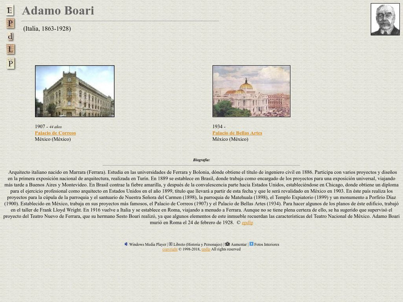 E Pd Lp: Adamo Boari Handout