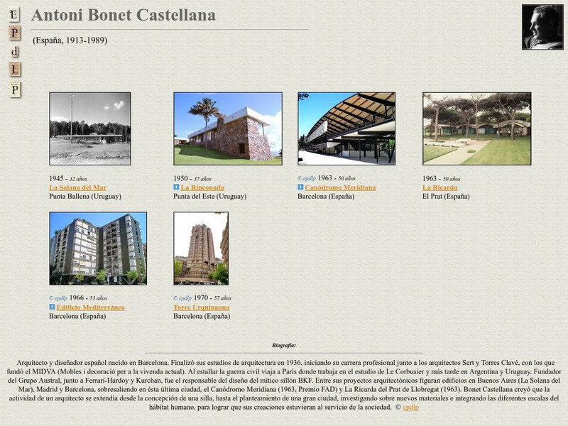 E Pd Lp: Antoni Bonet Castellana Handout