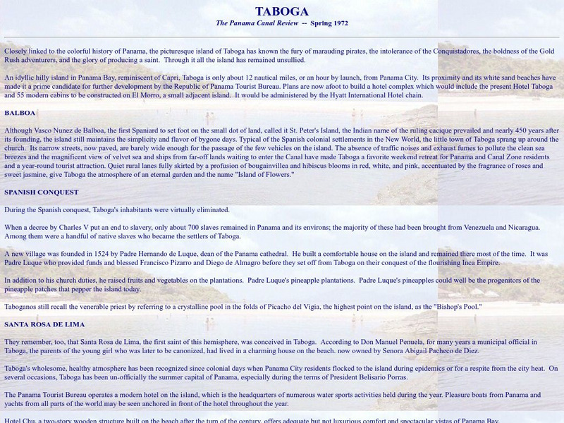 Cz Brats: Taboga Website Cz Brats: Taboga Website