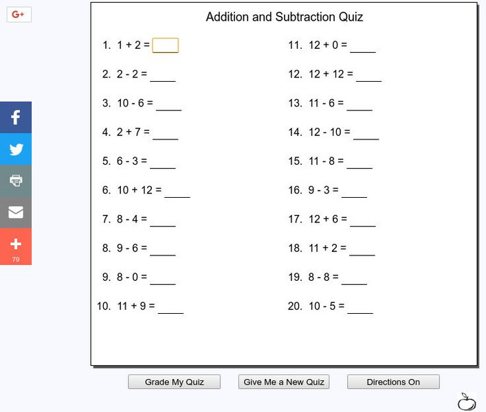 Mr. Martini's Classroom: Addition and Subtraction Quiz Unknown Type Mr. Martini's Classroom: Addition and Subtraction Quiz Unknown Type
