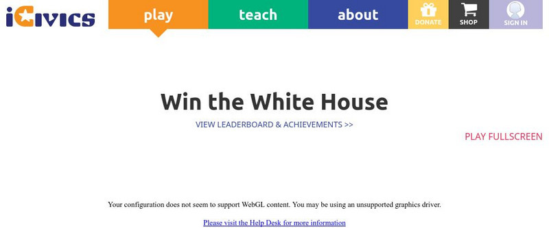 I Civics: Win the White House Interactive I Civics: Win the White House Interactive