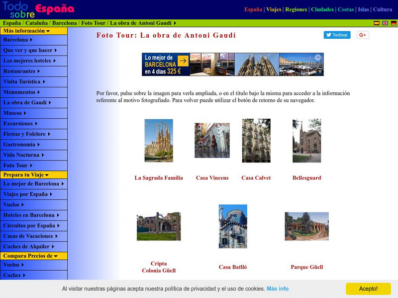 All About Spain: Foto Tour: La Obra De Antonio Gaudi Graphic All About Spain: Foto Tour: La Obra De Antonio Gaudi Graphic