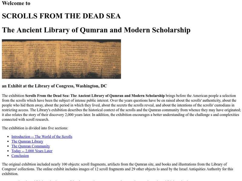 Ibiblio: The Dead Sea Scrolls Website Ibiblio: The Dead Sea Scrolls Website