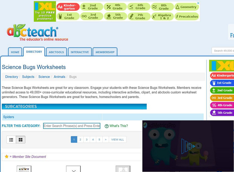 Abcteach: Insects Website Abcteach: Insects Website