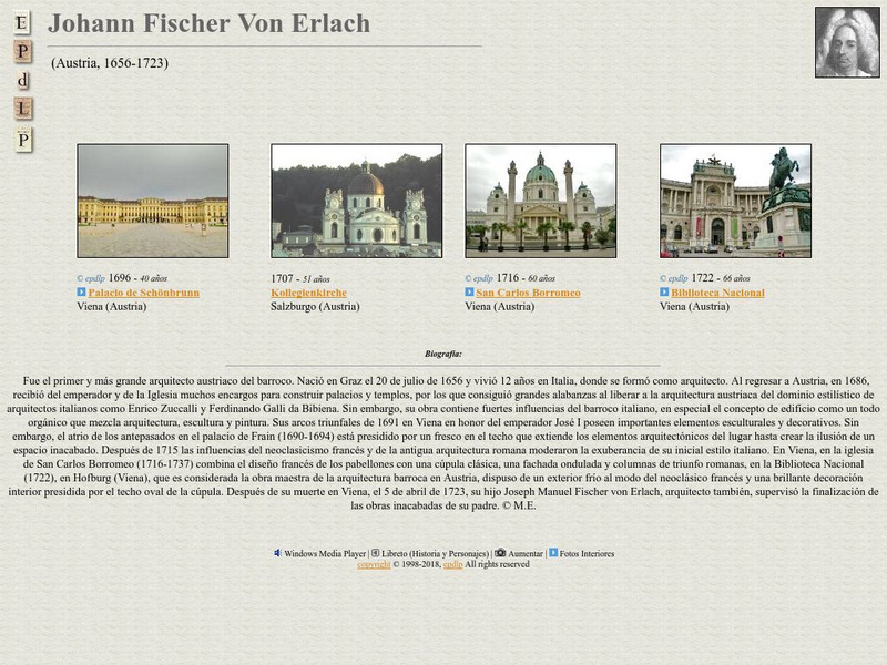 E Pd Lp: Johann Fischer Von Erlach Handout