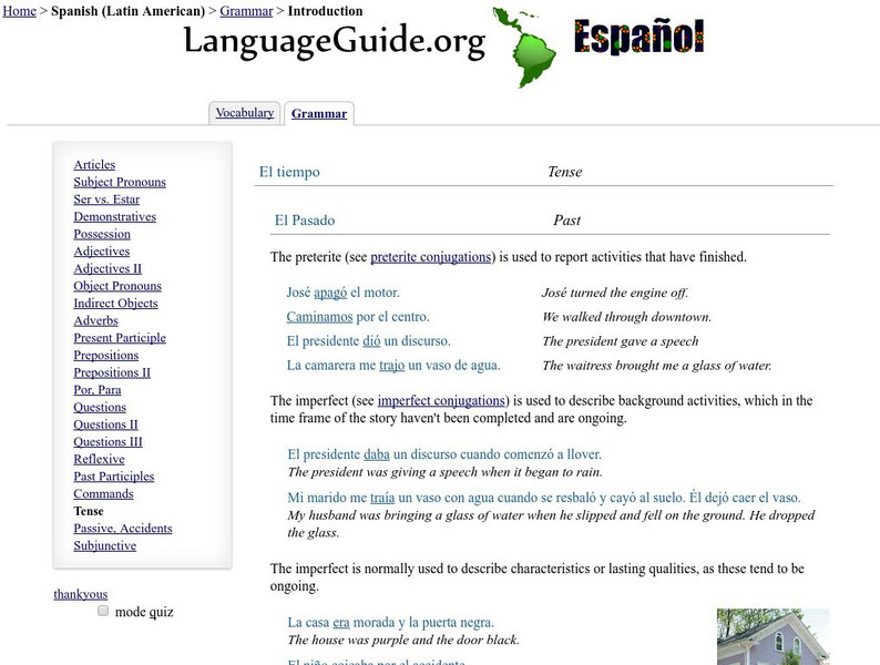 Language Guide: El Pasado, El Futuro, El Condicional Handout Language Guide: El Pasado, El Futuro, El Condicional Handout