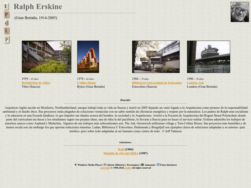 E Pd Lp: Ralph Erskine Handout