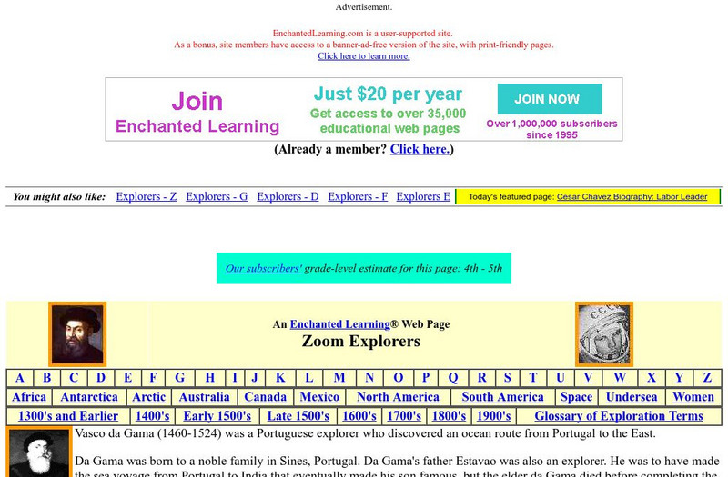 Enchanted Learning: Vasco Da Gama: Explorer Handout Enchanted Learning: Vasco Da Gama: Explorer Handout