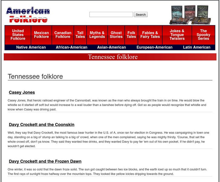 American Folklore: Tennessee Folklore Primary American Folklore: Tennessee Folklore Primary