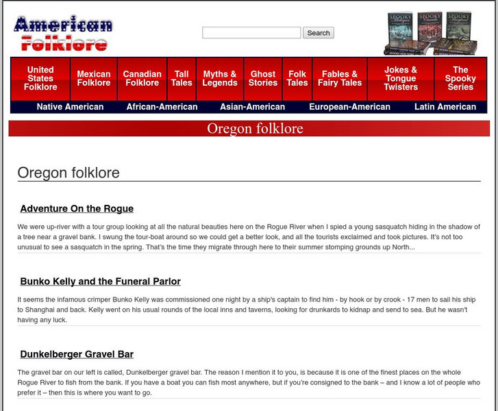 American Folklore: Oregon Folklore Primary American Folklore: Oregon Folklore Primary