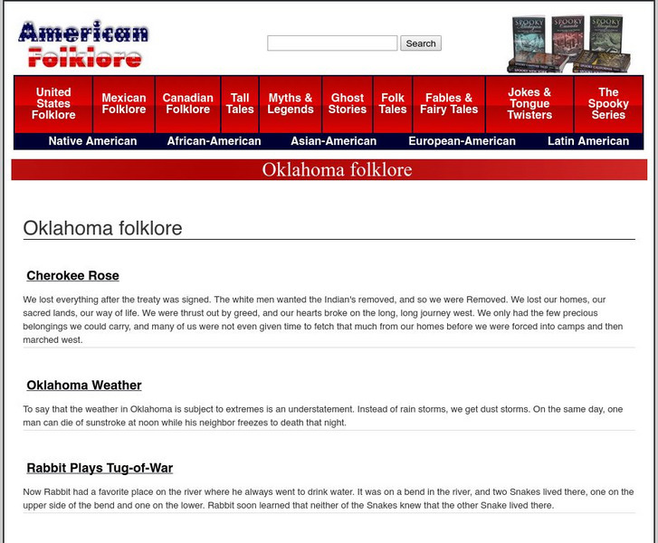 American Folklore: Oklahoma Folklore Primary American Folklore: Oklahoma Folklore Primary