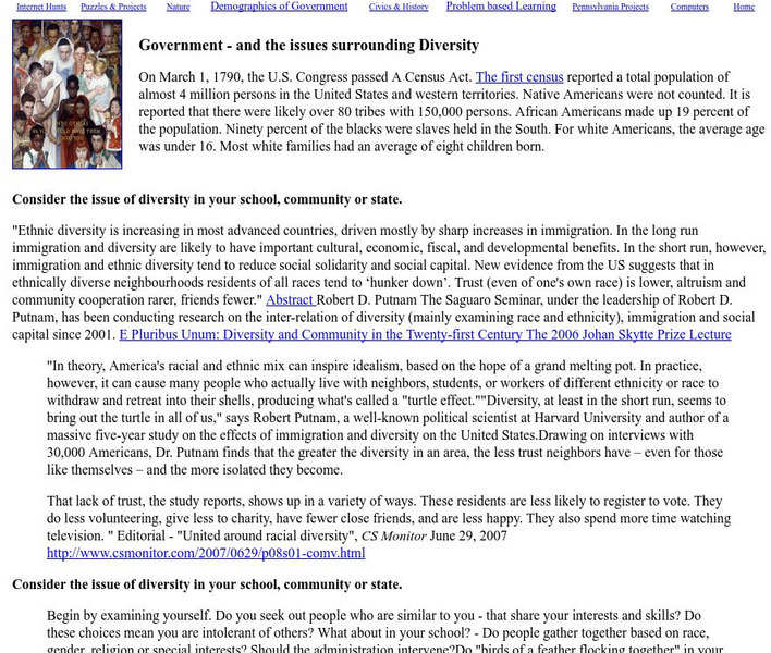 Mrs. O's House: Government and the Issues Surrounding Diversity Activity Mrs. O's House: Government and the Issues Surrounding Diversity Activity