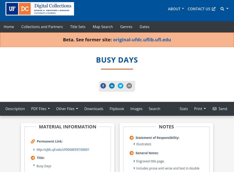 Baldwin Library: Busy Days Primary