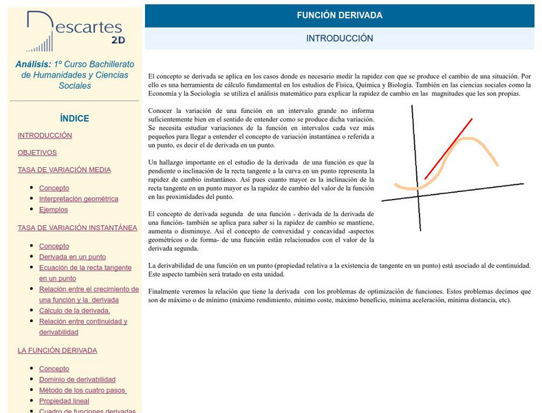 Ministerio De Educacion Y Ciencia: Funcion Derivada Activity Ministerio De Educacion Y Ciencia: Funcion Derivada Activity