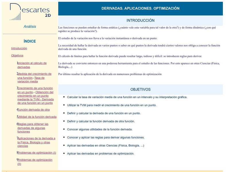 Ministerio De Educacion Y Ciencia: Derivadas. Aplicaciones. Optimizacion. Activity Ministerio De Educacion Y Ciencia: Derivadas. Aplicaciones. Optimizacion. Activity