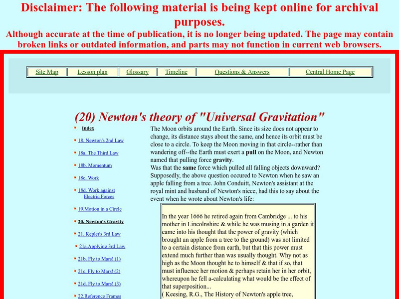 Nasa: Newton's Theory of "Universal Gravitation" eBook Nasa: Newton's Theory of "Universal Gravitation" eBook