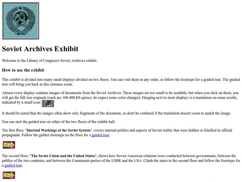 Ibiblio: Soviet Archives Exhibit Website Ibiblio: Soviet Archives Exhibit Website